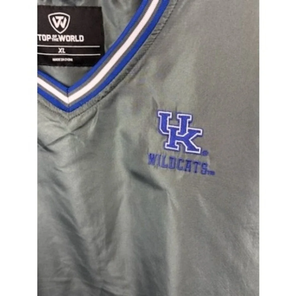 TOTW‎ Kentucky Wildcats UK Pullover Performance Windbreaker Rain Jacket Size XL